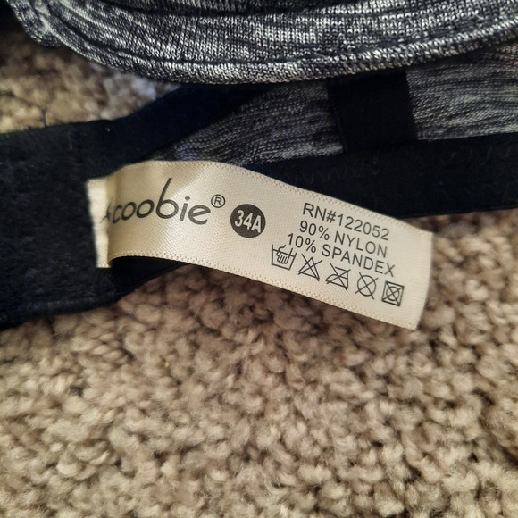 NWT Coobie 34 A Bra..  Padded Underwire, removable straps. - Picture 3 of 4